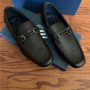 Joseph Abboud Leather Loafers Slip On Moccasins Rubber Sole Size 9,5 New